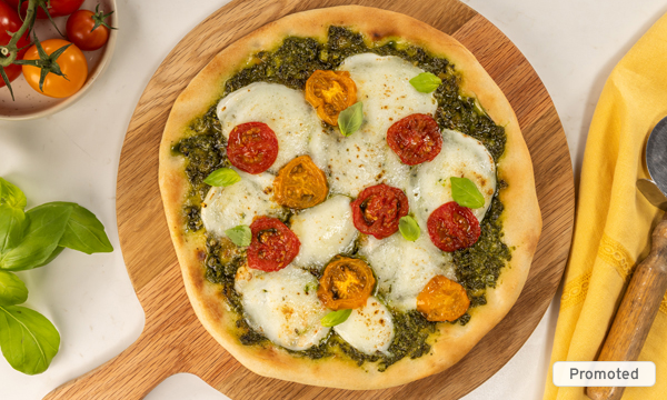 Pesto Flatbread Pizza